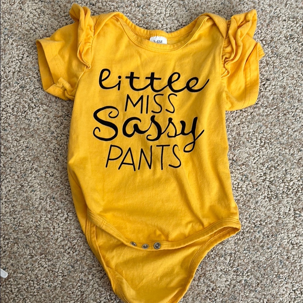 Little Miss Sassy Pants Baby Onesie